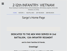 Tablet Screenshot of 12thinfantry2ndbattalion.com